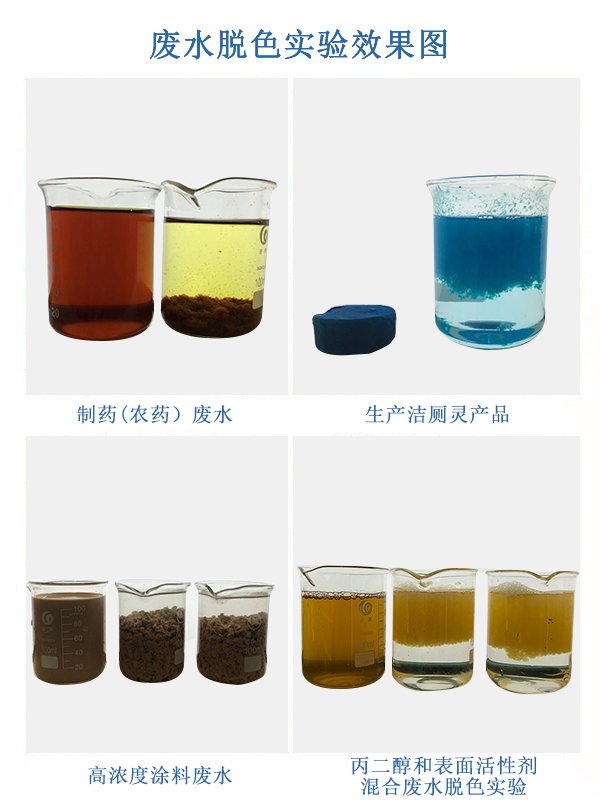 脱色絮凝案例-制药农药废水-生产洁厕灵产品-高浓度涂料废水